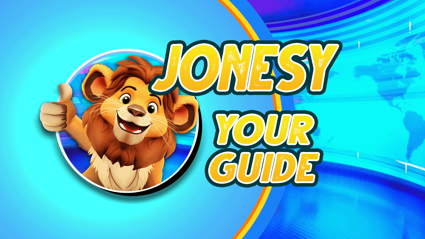 Meet the Team section featuring Jonesy the Lion